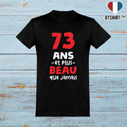  T shirt homme 73 ans et plus beau