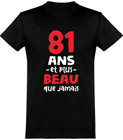  T shirt homme 81 ans et plus beau