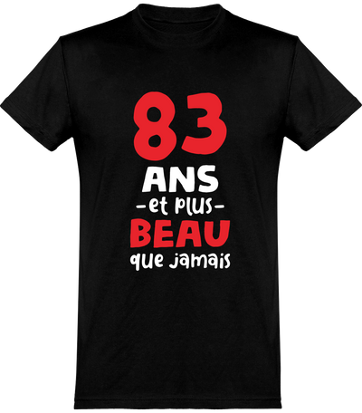  T shirt homme 83 ans et plus beau