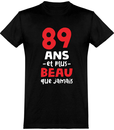  T shirt homme 89 ans et plus beau