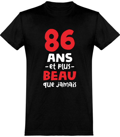  T shirt homme 86 ans et plus beau
