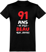  T shirt homme 91 ans et plus beau