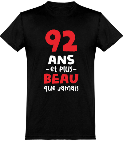  T shirt homme 92 ans et plus beau