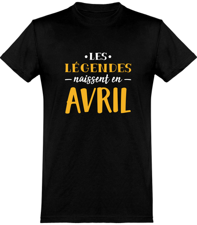  T shirt homme légende d' avril