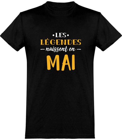  T shirt homme légende de mai