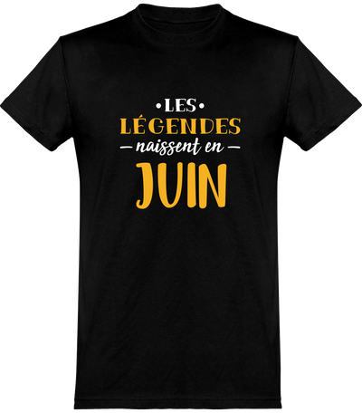  T shirt homme légende de juin