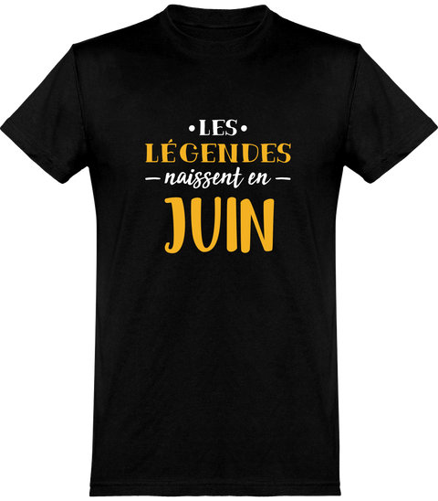  T shirt homme légende de juin