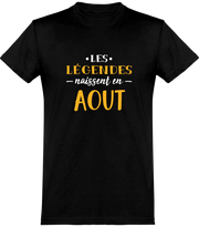  T shirt homme légende d'aout