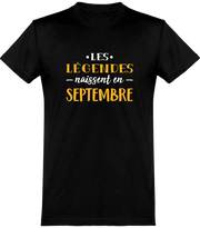  T shirt homme légende de septembre