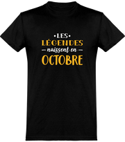  T shirt homme légende d'octobre