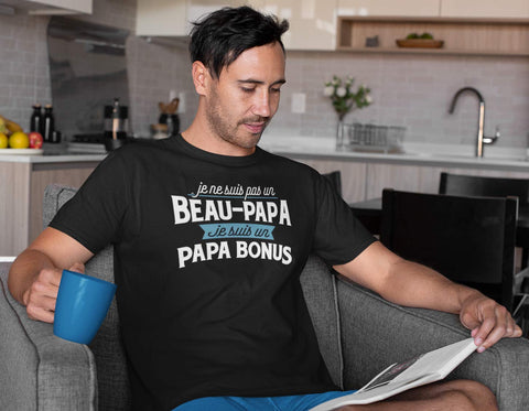  T shirt homme papa bonus beau papa