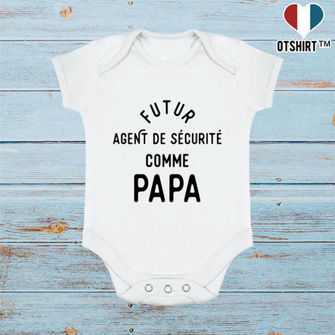 Body bébé Futur agent de sécurité comme papa