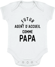 Body bébé Futur agent d'acceuil comme papa