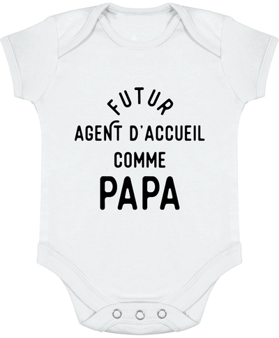 Body bébé Futur agent d'acceuil comme papa