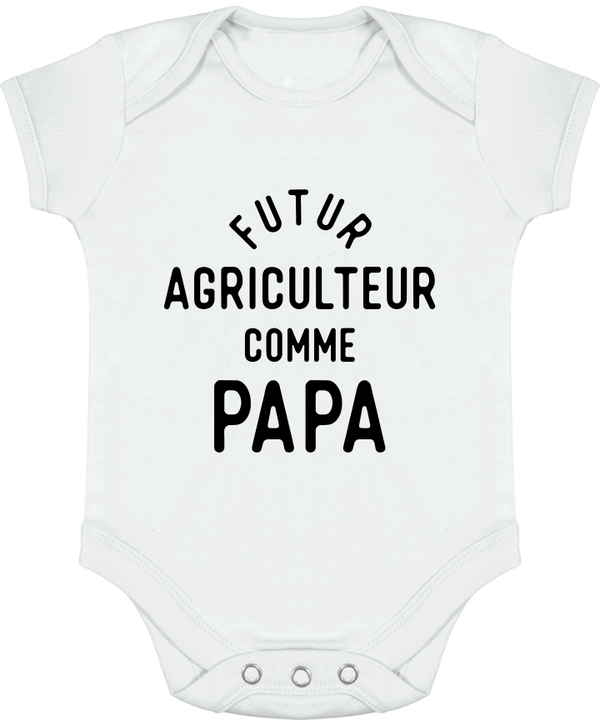 Body bébé Futur agriculteur comme papa