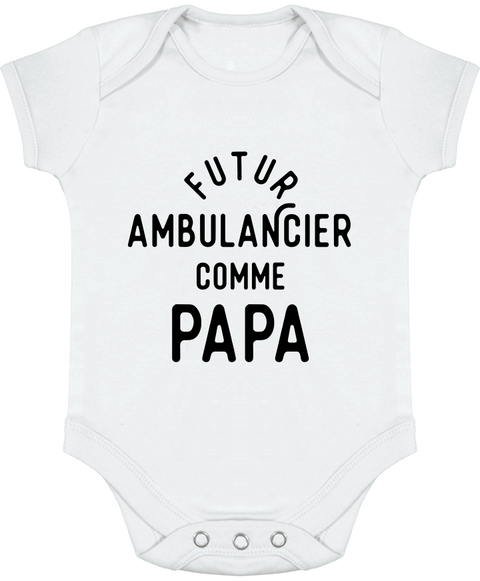 Body bébé Futur ambulancier comme papa