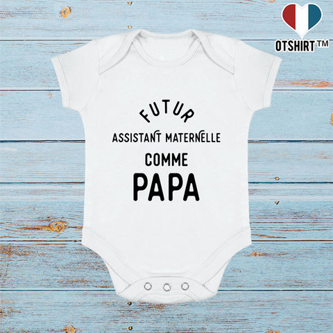 Body bébé Futur assistant maternelle comme papa