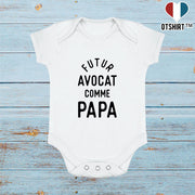 Body bébé Futur avocat comme papa