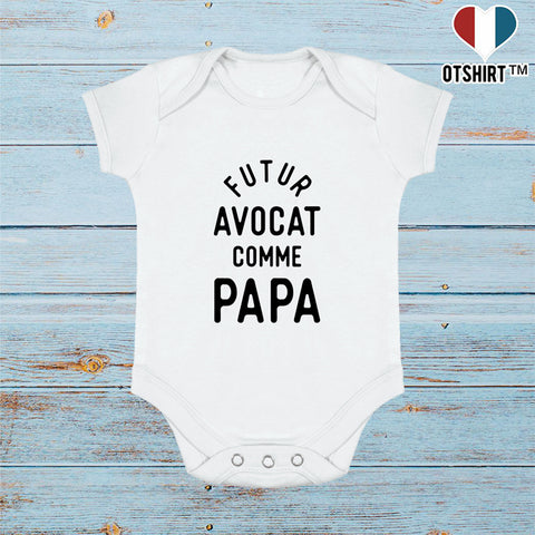 Body bébé Futur avocat comme papa