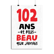 Affiche 102 ans et plus beau