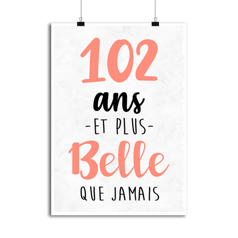 Affiche 102 ans et plus belle que jamais