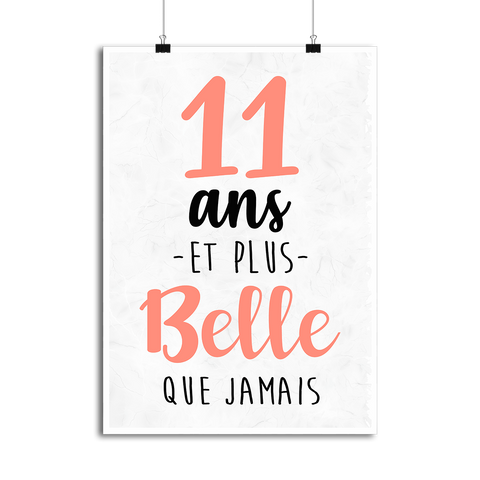 Affiche 11 ans et plus belle que jamais