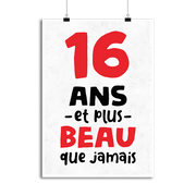 Affiche 16 ans et plus beau