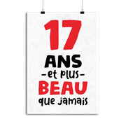 Affiche 17 ans et plus beau