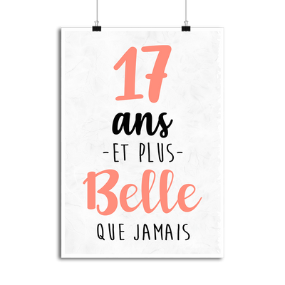 Affiche 17 ans et plus belle que jamais