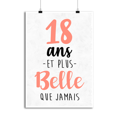 Affiche 18 ans et plus belle que jamais