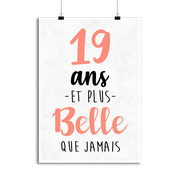 Affiche 19 ans et plus belle que jamais