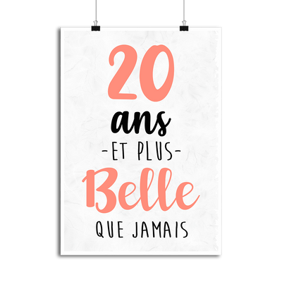 Affiche 20 ans et plus belle que jamais