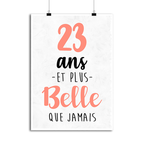 Affiche 23 ans et plus belle que jamais