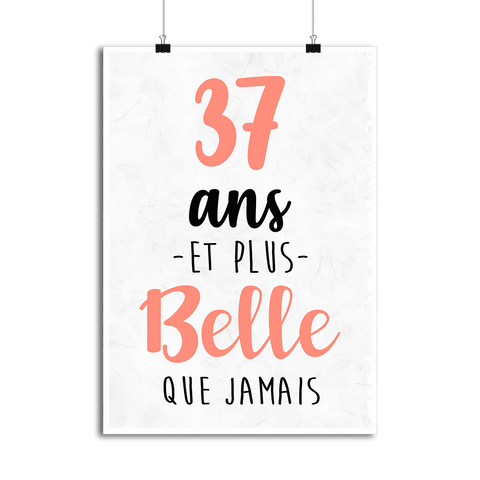 Affiche 37 ans et plus belle que jamais