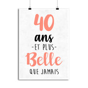 Affiche 40 ans et plus belle que jamais