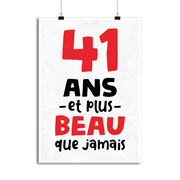 Affiche 41 ans et plus beau
