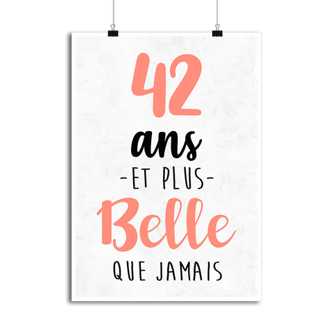 Affiche 42 ans et plus belle que jamais