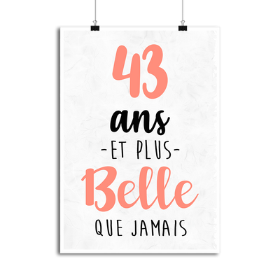 Affiche 43 ans et plus belle que jamais