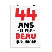 Affiche 44 ans et plus beau