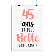 Affiche 45 ans et plus belle que jamais