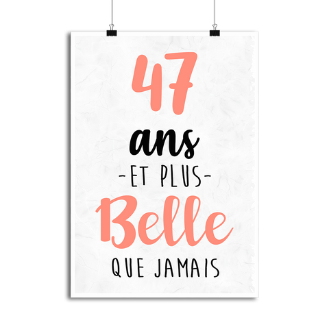 Affiche 47 ans et plus belle que jamais