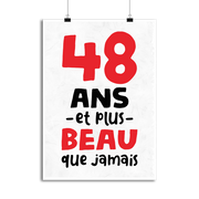 Affiche 48 ans et plus beau