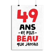 Affiche 49 ans et plus beau