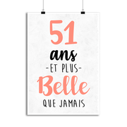 Affiche 51 ans et plus belle que jamais