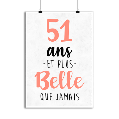 Affiche 51 ans et plus belle que jamais