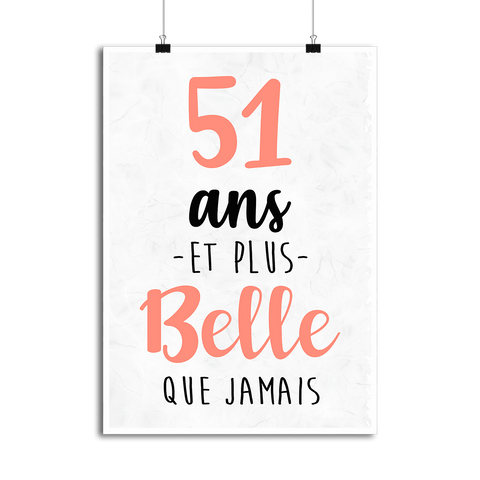 Affiche 51 ans et plus belle que jamais
