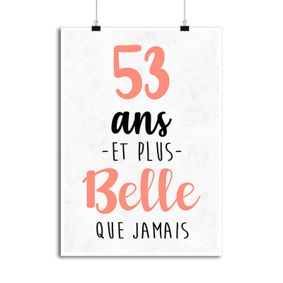 Affiche 53 ans et plus belle que jamais