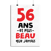 Affiche 56 ans et plus beau