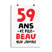 Affiche 59 ans et plus beau