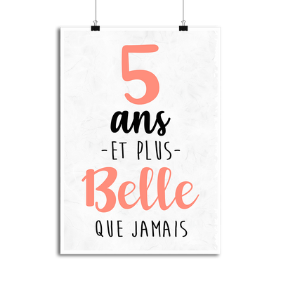 Affiche 5 ans et plus belle que jamais